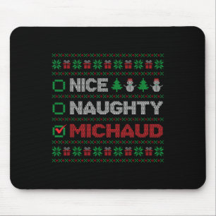 Leuke Ondeugende MICHAUD Kerstlijst Lelijk Muismat
