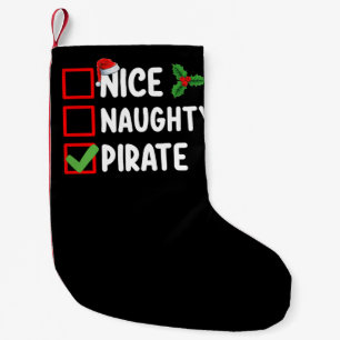 Leuke Ondeugende Pirate Familie Matching Kerstlijs Kleine Kerstsok