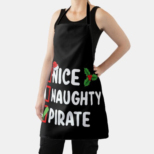 Leuke Ondeugende Pirate Familie Matching Kerstlijs Schort (Insitu)