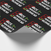 Leuke ondeugende roodharige familie bijpassende ke cadeaupapier (Hoek)