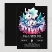 Leuke online Triceratops Verjaardag Kaart (Voorkant / Achterkant)