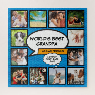 Leuke opa opa strip foto collage  legpuzzel