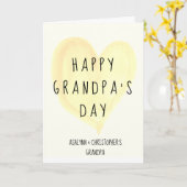 Leuke opa's dag voor Vaderdag Kaart (Gele Bloem)