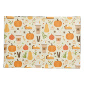 Leuke Oranje Herfst Patroon Kussensloop (Achterkant)