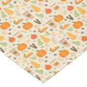 Leuke Oranje Herfst Patroon Tafelkleed (Gekanteld)