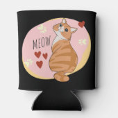 Leuke oranje kat blikjeskoeler (Achterkant)