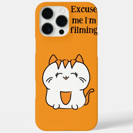 Leuke oranje kat Case-Mate iPhone case (Achterkant)