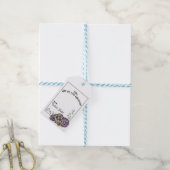 Leuke Oranje suikerschedel Feliz Dia de los Muerto Cadeaulabel (Met Touw)