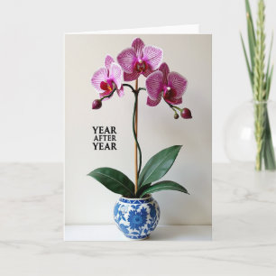 Leuke Orchidee Verjaardagskaart Kaart