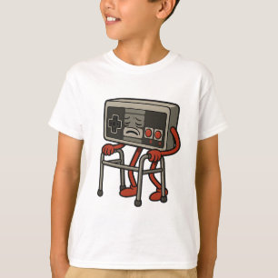 Leuke Oude Gamer Gamen Retro 80s 90s Videogame Oud T-shirt