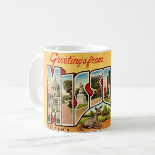 Leuke Oude Missouri Groet Postkaart Mok