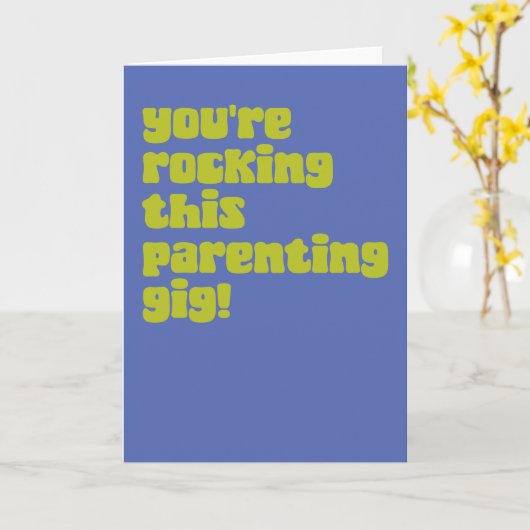 Leuke Ouderschap Quote Gefeliciteerd Nieuwe Baby Kaart (Gele Bloem)