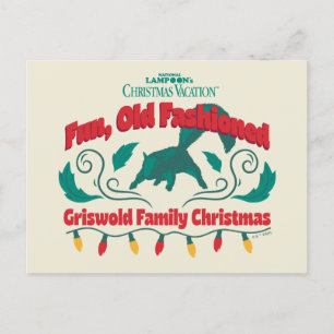 Leuke, ouderwetse Griswold familie kerst Feestdagenkaart