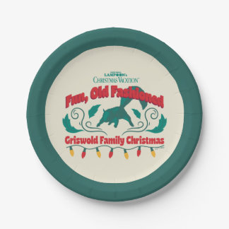 Leuke, ouderwetse Griswold familie kerst Papieren Bordje