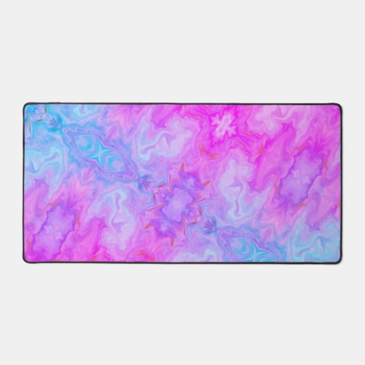 Leuke Paarse Abstracte Patroon Modern Kleurrijke B Bureaumat (Voorkant)