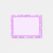 Leuke paarse bloem-thema post-it notities post-it® notes (Voorkant)