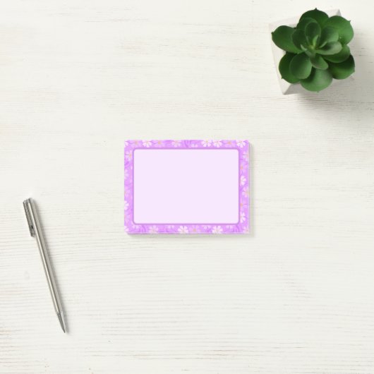 Leuke paarse bloem-thema post-it notities post-it® notes (Kantoor)