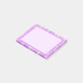 Leuke paarse bloem-thema post-it notities post-it® notes (Schuin)