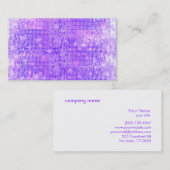 Leuke Paarse Faux Sparkly Sequins Visitekaartje (Voorkant / Achterkant)