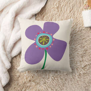 Leuke Paarse Madeliefjes Pop Cute Zomer Bloemen Pa Kussen