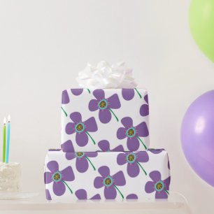 Leuke paarse margriet pop zomer bloem wispelturig cadeaupapier