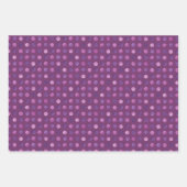 Leuke paarse polka stippen Modern en elegante Kers Inpakpapier Vel (Voorkant 2)