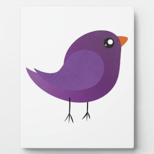 leuke paarse vogel fotoplaat