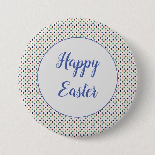 Leuke Paaseieren Ronde Button 7,6 Cm (Voorkant)