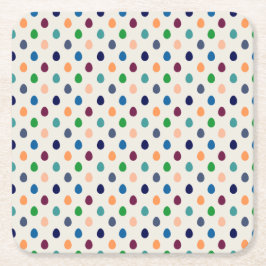 Leuke Paaseieren Vierkante Kartonnen Onderzetter