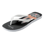 Leuke Paashaas Konijn Modern gepersonaliseerd Teenslippers (Schuin)