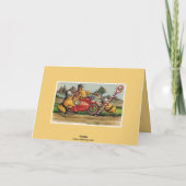 Leuke  paasmotorkuikens feestdagen kaart (Achterkant)