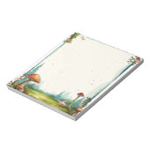 Leuke paddenstoel bossen Patterned Unlining Notitieblok (Gedraaid)