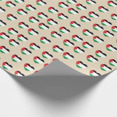 Leuke Palestijnse vlag Hart Grafisch Ontwerp Cadeaupapier (Hoek)