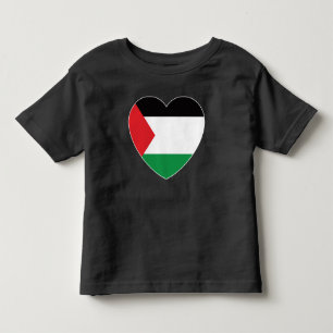 Leuke Palestijnse vlag Hart Grafisch Ontwerp Kinder Shirts