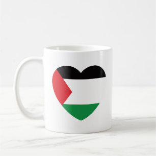 Leuke Palestijnse vlag Hart Grafisch Ontwerp Koffiemok