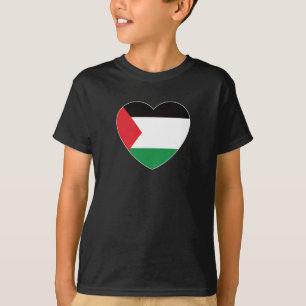 Leuke Palestijnse vlag Hart Grafisch Ontwerp T-shirt