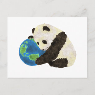 Leuke Panda Feestdagenkaart