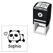 Leuke Panda gepersonaliseerde naam inkt stempel (In situ)