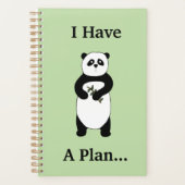 Leuke Panda Gepersonaliseerde Planner (Voorkant)