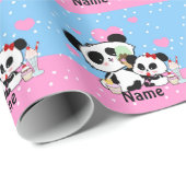 Leuke Panda Geschenken Cadeaupapier (Rol Hoek)