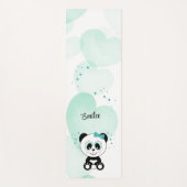 Leuke Panda (Mint Groen) Yogamat (Voorkant)