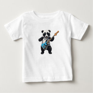 Leuke Panda spelen gitaar, muziek Panda liefhebber