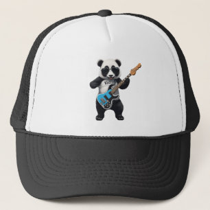 Leuke Panda spelen gitaar, muziek Panda liefhebber Trucker Pet