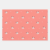 Leuke Panda Wrapping Papier Set Inpakpapier Vel (Voorkant 2)