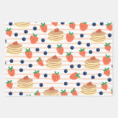 Leuke pannenkoeken en bessen inpakpapier (Voorkant)