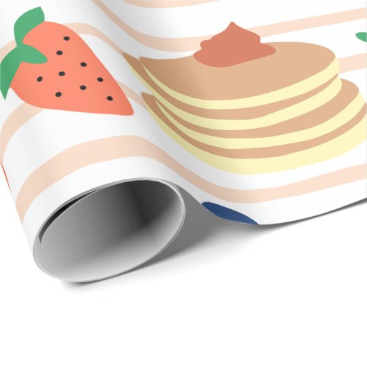 Leuke pannenkoeken en bessen inpakpapier (Rol Hoek)