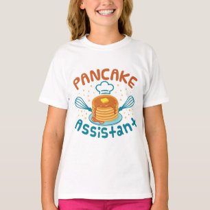 Leuke Pannenkoekenassistent Pannenkoekenmaker Kind T-shirt