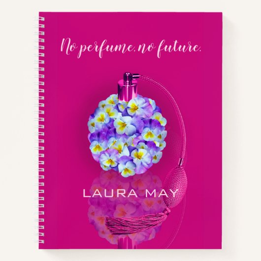 Leuke Pansy Atomizer Notitieboek (Voorkant)