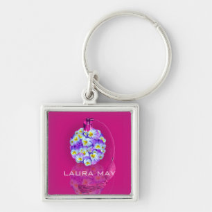 Leuke Pansy Verstuiver Sleutelhanger