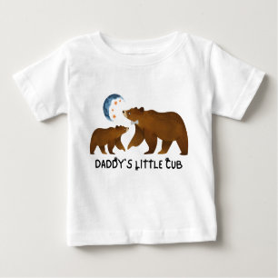 Leuke papa's kleine cub Baby T-shirt